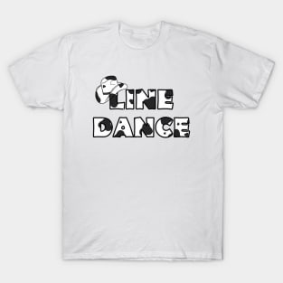 Country And Western, Line Dance Cowboy Hat T-Shirt